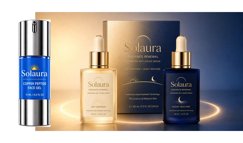 Combination Solaura Face Gel/Daytime/Night Time Serum Set